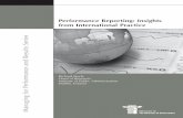 Performance Reporting: Insights from International Practicefaculty.cbpp.uaa.alaska.edu/afgjp/PADM601 Fall 2010/PerformanceReporting.pdfPERFORMANCE REPORTING: INSIGHTS FROM INTERNATIONAL