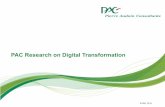 PAC Digital Transformation Research 2014 final · • Marketing automation & marketing process management • Social media analytics, customer & marketing analytics • Customer experience