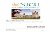 Request for Proposals NJCU Website Maintenance and … · 2020-03-19 · NJCU Website Maintenance and Enhancements RFP# 17-012 Date Issued: 5/3/2017 Page 6 In order to be considered