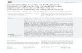 A Cephalometric Analysis for Evaluation of Changes in Soft ... · Legan and Burstone proposed a cephalometric analysis of soft tissues directed at orthosurgical patients to complement
