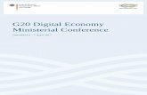 G20 Digital Economy Ministerial Conference€¦ · 1. We, the G20 Ministers responsible for the digital economy, met in Düsseldorf on 6–7 April 2017 to discuss how to maximize