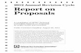 2012 Annual Revision Cycle Report on Proposals · 2012 Annual Revision Cycle ROP Contents by NFPA Numerical Designation Note: Documents appear in numerical order. NFPA No. Type Action