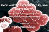 EXOPLANETS, EXTREMOPHILES AND HABITABILITYconference.astro.ufl.edu/STARSTOLIFE/science_final/... · EXOPLANETS, EXTREMOPHILES AND HABITABILITY Eduardo Janot Pacheco, Luander Bernardes