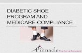 DIABETIC SHOE PROGRAM AND MEDICARE COMPLIANCE€¦ · 28/09/2012  · The Determination • The Podiatrist will perform a CDFE (Comprehensive Diabetic Foot Exam) to determine if the