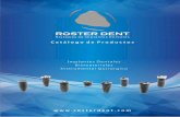 Catalogo de Productos 2018 - Sistemas de implantes dentalesrosterdent.com/Catalogo-de-Productos-2018.pdf · óseo integraciön de los implantes dentales, Relacionando asi. la conexión