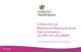 STAR+PLUS Medicare-Medicaid Dual Demonstration (STAR… · • This process applies to: STAR, STAR Health, STAR Kids, STAR+PLUS, CHIP, Allwell and Ambetter. • Physicians started