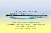 th Annual Conference - SCAUG · On behalf of the 2015-16 Regional SCAUG Board I would like to welcome you to the wonderful Texas Gulf Coastal City of Corpus Christi for our 26th Annual