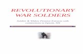 REVOLUTIONARY WAR SOLDIERS War Pensions.pdf · Benjamin Berry died about the time of the close of the Revolutionary War and I should judge he had been married four or five years before