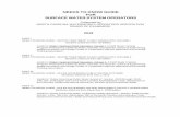 NEEDS TO KNOW GUIDE FOR SURFACE WATER SYSTEM OPERATORS Quality/Operator_Certification_Files... · SURFACE WATER SYSTEM OPERATORS. Presented by . NORTH CAROLINA WATERWORKS OPERATORS