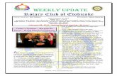 Weekly update Rotary Club of Etobicoke · Roy D. Dickman Rotary Club of Birmingham, Alabama, USA., Japan. “Every year is a new year. A club that doesn't review what it has been