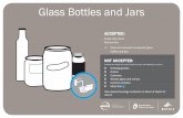 Glass Bottles and Jars - AWARE Whistler · X Glass Bottles and Jars X Mixed Containers X Refundable Beverage Containers X Plastic Bags and Film X Styrofoam Packaging X Hazardous waste