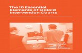 The 10 Essential Elements of Opioid Intervention Courts · The 10 Essential Elements of Opioid Intervention Courts - Working Group Aaron Arnold, J.D. Director of Technical Assistance