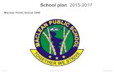2015-2017 Maclean Public School School Plan · School plan 2015-2017 Maclean Public School 3946 Page 1 of 7 Maclean Public School 3946 (2015-2017) Printed on: 11 April, 2017