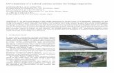 Development of a hybrid camera system for bridge inspection · The Akashi Kaikyo Bridge is the world’s longest suspension bridge with 1991m of main span which located between Kobe