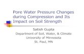 Pore Water Pressure Changes During Compression and its ... · during Compression and Its Impact on Soil Strength Satish Gupta Department of Soil, Water, & Climate University of Minnesota