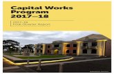 Capital Works Program 2017–18 · associated with works carried over from the previous year being 2016–17. The budget associated with works carried over from the previous year