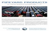 PIPEYARD PRODUCTS - Oil Center...PM6000 Защита компрессора Защитное покрытие труб Информации об объеме покрытия Для