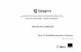 Análisis de Alternativas - Zaragoza · ANÁLISIS DE ALTERNATIVAS ANEXO VI. RENTABILIDAD ECONÓMICA Y FINANCIERA Página 7 4. DESCRIPCIÓN BÁSICA DE ALTERNATIVAS A fin de simplificar