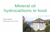 Mineral oil hydrocarbons in food · 2017-06-30 · Limits of 1-5 mg/kg, depending on foods/feasibility fits limits proposed by German BfR – 12 mg/kg for C10-C16, 4 mg/kg for C17-C20.