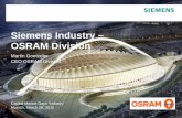 Siemens Industry – OSRAM Division · Abu Dhabi (UAE) OSRAM indoor cove lighting and e:cue controls for animated videos on grid shell and outdoor fixtures. Meydan, Dubai (UAE) Hotel