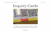 Inquiry Cards - Home - Surrey Schools · app Explain Everything which is available for iPads. ... collaboratively to develop solutions to these questions. Inquiry Questions ... Glenda