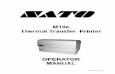 M10e Thermal Transfer Printer · for large high resolution labels. It can print labels as large as 10.5” x 16.5” with a resolution of 305 dpi (dots per inch) at speeds up to 5