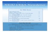 NEIU CESA Newsletter€¦ · CESA NEWSLETTER WINTER 2015 4 Doing the Conga with Your Contratiempo by Laura Tejada, Ph.D., LCPC, LMFT, RPT-S Normally, I’m pretty good about realizing