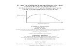 A Test of Abelson and Baysinger’s (1984) Optimal Turnover … · ii A Test of Abelson and Baysinger’s (1984) Optimal Turnover Hypothesis In the Context of Public Organizations