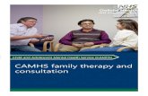 CAMHS family therapy and consultation - Oxford Health NHS ... · CAMHS family therapy and consultation | Oxford Health NHS Foundation Trust 3 Sometimes the whole family will come