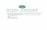 Financial Statements and Supplemental Information · VITAL VOICES GLOBAL PARTNERSHIP, INC. Temporarily 2017 2016 Unrestricted Restricted Total Total REVENUE AND SUPPORT Grants and