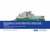 Changes to Low Emission Zone and Expansion of the Ultra ... · Expansion of the Ultra Low Emission ... Chapter 6 – Impact of the ... vehicles (buses, coaches, Heavy Goods Vehicles