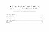 MY CATHOLIC FAITH - the-pope.com · Catholic Faith” [sic], to distinguish it from the original), and furthermore that he was no traditionalist but actually ahead of the game, anticipating