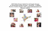 2018 Daily Prayer Guide for all People Groups & Unreached ... · Anwal 100 0 Y Kumaoni Hinduism Uttaranchal Ao 247,000 99.03% Naga, Ao Christianity NL, NE India Aoghar 200 0 Y Hindi