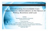Constructing Accountable Care Organizations: Observations ... · – Sections 3006: Plans for Value-Based Purchasing Programs for Skilled Nursing Facilities, Home Health Agencies