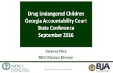 Drug Endangered Children Georgia Accountability Court ... GA... · finding children in meth labs’ homes and other areas where they were living or playing. ... • A child located