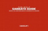 THE WOLF Sabbath guide - Microsoft... · TO SET SABBATH 1 For double ovens touch UPPER/LOWER to select desired oven. 2 Touch OVEN LIGHT to set lights on or off as desired in Sabbath.