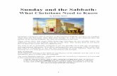 Sunday and the Sabbath - zephaniah.eu and the Sabbath - What... · Sabbath as we know it could not have existed before that time. It was never given at any time to mankind in general,