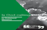 Is God calling YOU?€¦ · Is God calling YOU? We need to inspire and train many more ordinands to build the Church and God’s kingdom James, Bishop of Rochester. What is Ordained