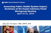 Assessing Public Health System Impact: Summary of the Expert Advisory Panel … · 2019-01-28 · Assessing Public Health System Impact: Summary of the Expert Advisory Panel Workgroup