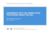 EXPERIENCE WITH THE VERIFICATION …Pol Cze Lit Svk Bul Rom Ukr Rus Verifications Determinations Experience with the verification procedure under the JISC BACKGROUND ON THE JI MECHANISM