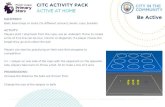 CITC ACTIVITY PACK · CITC ACTIVITY PACK ACTIVE AT HOME PROGRESSIONS: Increase the distance the balls are thrown from Change the size of the targets or balls EQUIPMENT: Be Active