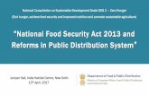 National Consultation on Sustainable Development Goals SDG ... · o System generated Allocation Orders, up to Fair Price Shops o Availability of FPS-wise and Commodity wise ‘Closing