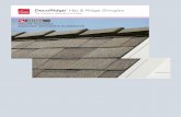 reliableremodelingok.com · DecoRidge. Hip & Ridge Shingles is a component of the C)wrens Corning. Total Protection Roofing Systern." 30 20 ft. Completing the look of any roof. DecoRidge