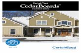 CertainTeed - Tri County Exteriors · Siding: CedarBoards Double 6" Clapboard in natural clay. 14 Trim: Vinyl Carpentry® & Restoration Millwork®. Little things mean a lot. A colorful