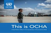 This is OCHA - HumanitarianResponse · facility and renamed the Central Emergency Response Fund (CERF). 2009 The GA establishes ... promoting innovation. 4 Coordination ... UNDP Education