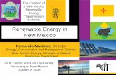 Renewable Energy in New Mexico - s3.amazonaws.com€¦ · Presentation • Governor Richardson’s Leadership in Energy • Clean Energy Development Council • EMNRD’s Renewable