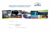 Agricultural greenhouse gas mitigation feasibility study - GOV. Technical input on aspects of greenhouse