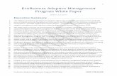EcoRestore Adaptive Management Program White Paperresources.ca.gov/CNRALegacyFiles/ecorestore/wp... · 3/8/2017  · 2 acres of habitat, primarily floodplain and tidal marsh, by 2020.