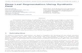 Deep Leaf Segmentation Using Synthetic Databmvc2018.org/contents/workshops/cvppp2018/0026.pdf · 2 WARD, MOGHADAM, HUDSON: DEEP LEAF SEGMENTATION USING SYNTHETIC DATA (a) (b) (c)