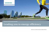 Siemens Environmental Portfolio Leading you to energy efficiency · 2020-05-30 · solar panels or in construction, among other applications. Maximizing efficiency in production The